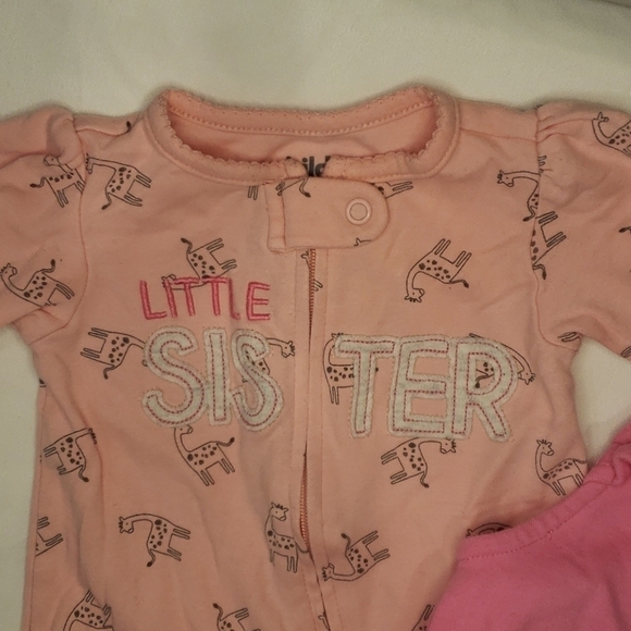 5/$30 CARTERS & PLACE 2pc Zipper Footie Overall - Picture 2 of 7